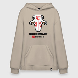 Толстовка-худи оверсайз Juggernaut Dota 2, цвет: миндальный