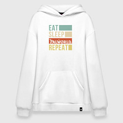 Худи оверсайз Eat sleep Palworld rpeat