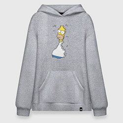 Худи оверсайз Гомер в кустах