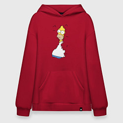Худи оверсайз Гомер в кустах
