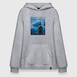 Худи оверсайз Helldivers 2: ПТСР