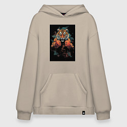 Худи оверсайз Боевой тигр Муай Тай