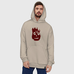 Толстовка-худи оверсайз Кин дза дза - x files want to believe, цвет: миндальный — фото 2