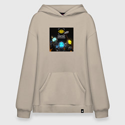 Толстовка-худи оверсайз Игроки Content Warning, цвет: миндальный