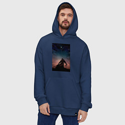 Толстовка-худи оверсайз Усянь Вэй Старейшина Илина, цвет: тёмно-синий — фото 2