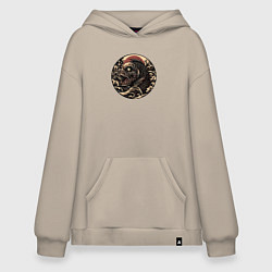 Худи оверсайз Жуткая рыба монстр