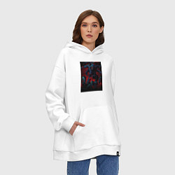 Толстовка-худи оверсайз Ниндзя Камуи Джо Логан, цвет: белый — фото 2