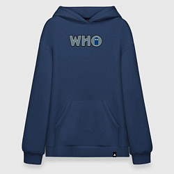 Толстовка-худи оверсайз Tardis who, цвет: тёмно-синий