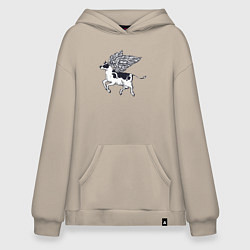 Худи оверсайз Крылатая корова