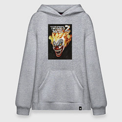 Худи оверсайз Twisted metal 2 - clown head