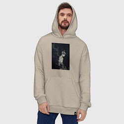 Толстовка-худи оверсайз Чёрный клевер Аста антимаг, цвет: миндальный — фото 2