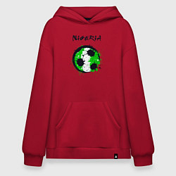 Толстовка-худи оверсайз Сборная Нигерии, цвет: красный