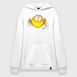 Толстовка-худи оверсайз Граф Фон Компот, цвет: белый