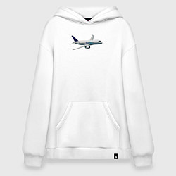 Худи оверсайз Опытный самолет SJ-100 ВС 95005