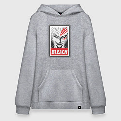 Толстовка-худи оверсайз Блич, цвет: меланж