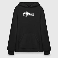 Толстовка-худи оверсайз Atomfall logo, цвет: черный