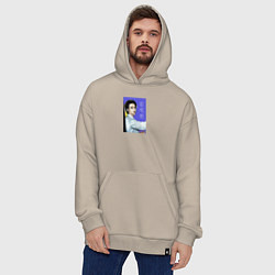 Толстовка-худи оверсайз Чин Butter, цвет: миндальный — фото 2