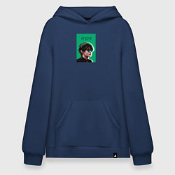 Худи оверсайз Техен зеленый