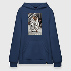 Худи оверсайз Модный капибара манекенщик - дефиле животных