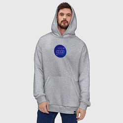 Толстовка-худи оверсайз Полночь BTS, цвет: меланж — фото 2