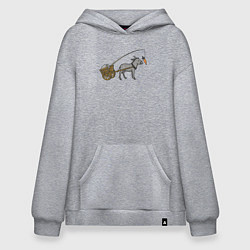 Худи оверсайз Ослик и морковка