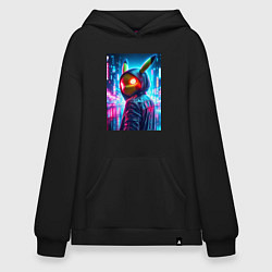 Худи оверсайз Крутой Пикачу в модном прикиде - нейроарт