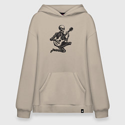 Худи оверсайз Скелетик музыкант