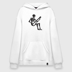 Худи оверсайз Скелет гитарист