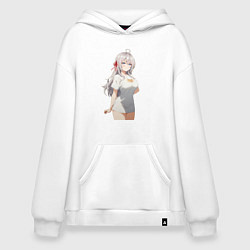 Худи оверсайз Аля иногда кокетничает со мной по-русски