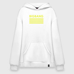 Худи оверсайз Big bang с желтыми полосами