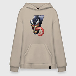 Худи оверсайз Venom with tongue sticking out