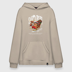 Худи оверсайз Санта бобр курва