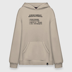 Худи оверсайз Если вас задевают мои шутки