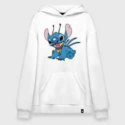 Толстовка-худи оверсайз Alien Stitch, цвет: белый