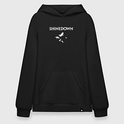 Толстовка-худи оверсайз Shinedown - logo, цвет: черный