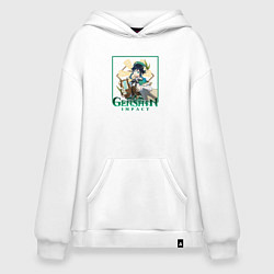 Толстовка-худи оверсайз Бард Венти, цвет: белый