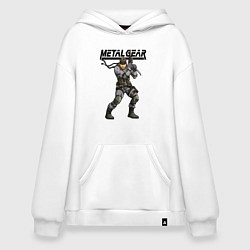 Толстовка-худи оверсайз Snake Solid soldier, цвет: белый