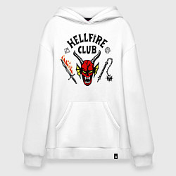 Худи оверсайз Stranger things - hellfire club