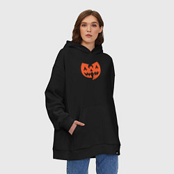 Толстовка-худи оверсайз Wu-Tang halloween, цвет: черный — фото 2