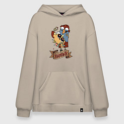 Худи оверсайз Flapjack - heart candies