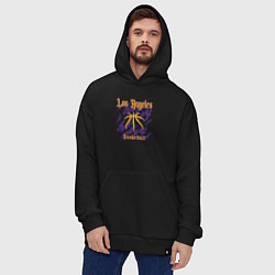 Толстовка-худи оверсайз Basketball Lakers, цвет: черный — фото 2