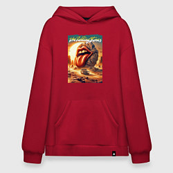 Худи оверсайз Rolling Stones - stylization of the logo