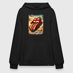 Худи оверсайз Rolling Stones - logo transformation