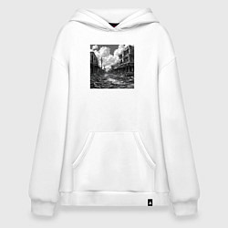 Худи оверсайз Разрушенный город