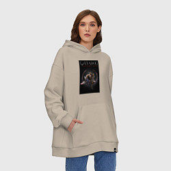 Толстовка-худи оверсайз Quake champions Anarki, цвет: миндальный — фото 2