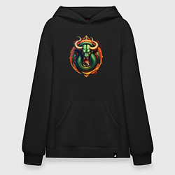 Худи оверсайз Телец в тени змеи