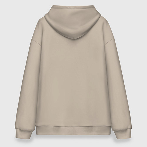 Худи оверсайз Вечно молодой скелетик / Миндальный – фото 2