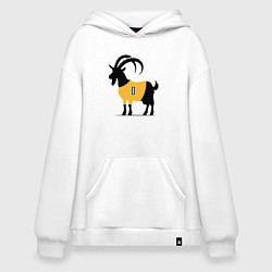 Толстовка-худи оверсайз Haliburton goat, цвет: белый