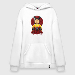 Худи оверсайз Кукла и надзиратели игра в кальмара