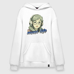 Худи оверсайз Меломанка аниме